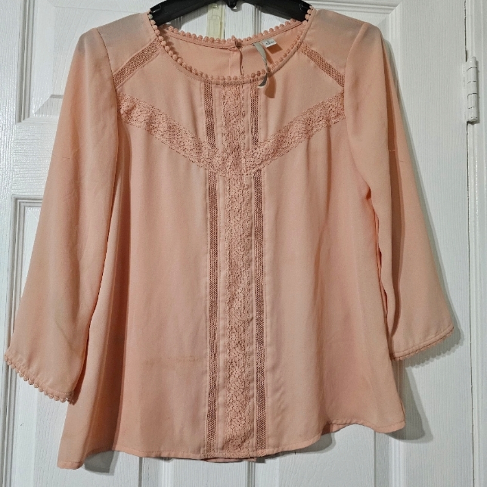 Lauren Conrad blush pink Blouse